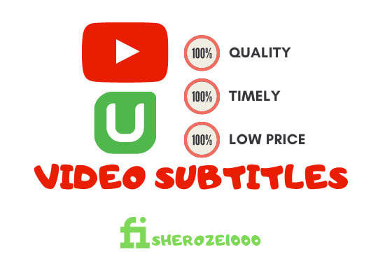 I will make srt file, closed captions and add subtitles to your video
