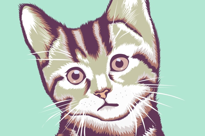 I will make vector art of your pets