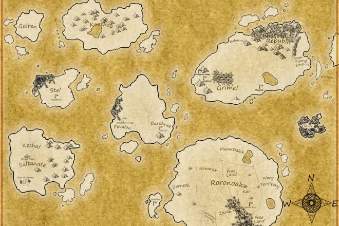 I will make you a great world or town dnd map