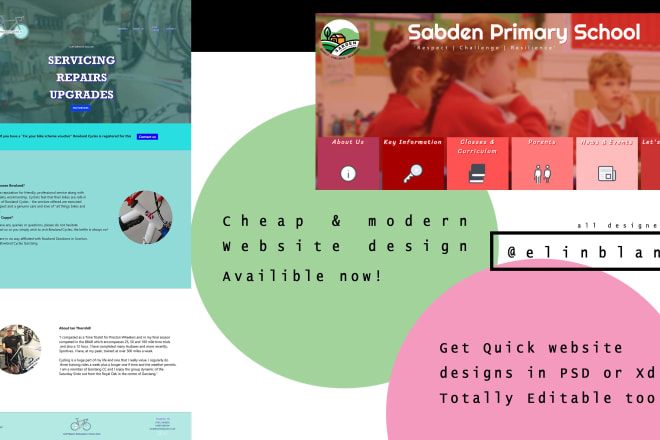 I will make you modern cool website design