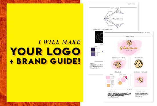 I will make your logo and branding board