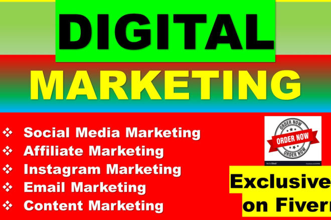 I will manage your digital marketing, social media or affiliate marketing
