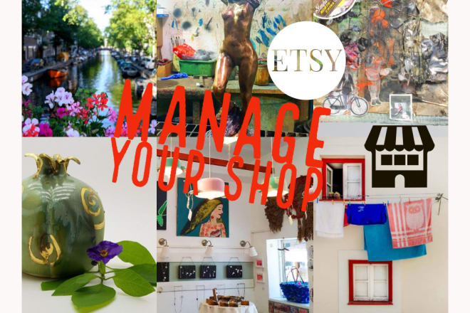 I will manage your etsy shop for 3 hours