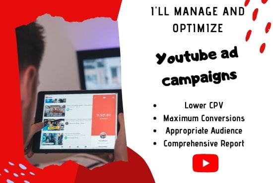 I will manage your youtube advertising campaigns