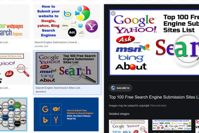 I will manually submit your url to top 100 search engines