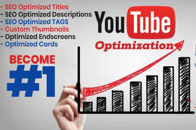 I will optimize your youtube videos for SEO