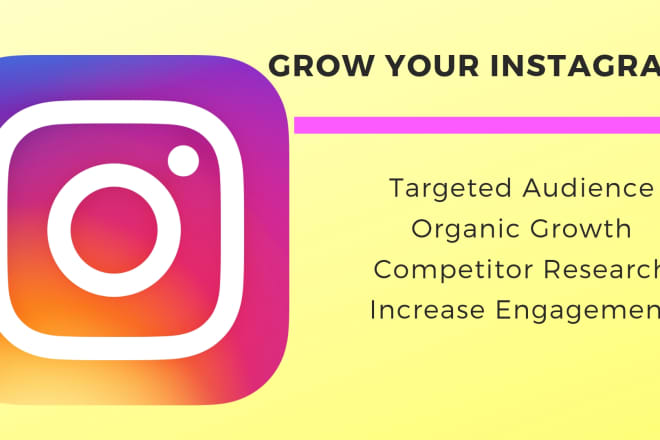 I will organically grow and manage your instagram