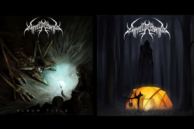I will paint a cover art for your metal album