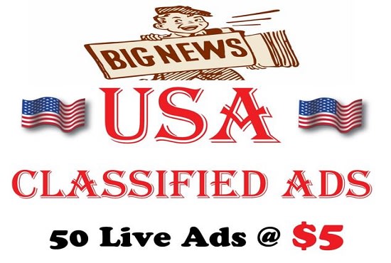 I will post your ads high rank classified ads posting site in USA