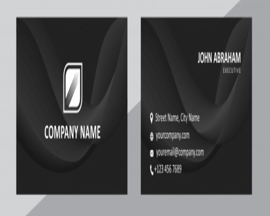 I will professional business card design