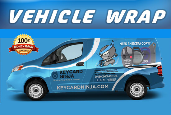 I will professional car,van,truck,vehicle wrap design