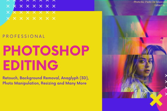 I will professional photo editing in photoshop and canva