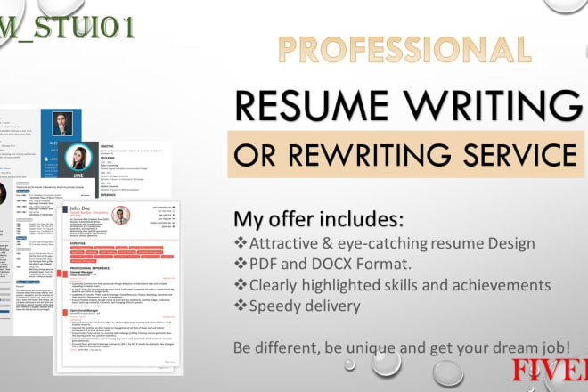 I will professionally edit and design your resume at low cost