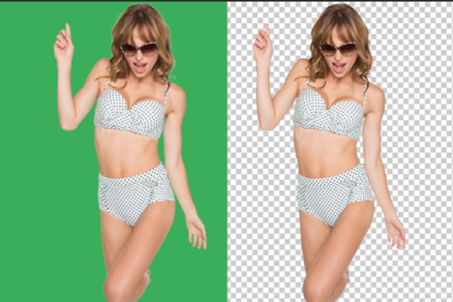 I will professionally remove green screen background from photos