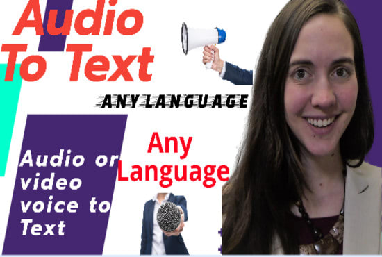 I will professionally transcribe any language audio to text