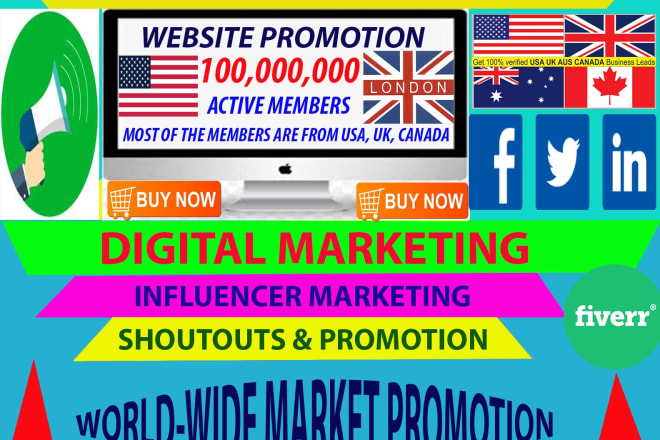 I will promote and advertise your website, product, apps, and any link on social media