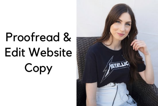 I will proofread and edit your website copy