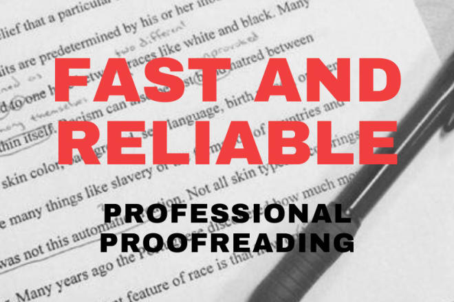 I will proofread your thesis quickly and professionally