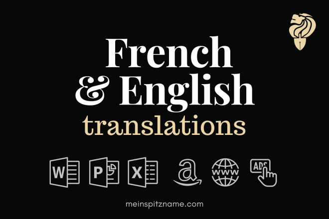 I will provide french business and marketing translations
