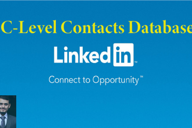I will provide linkedin c level contacts database