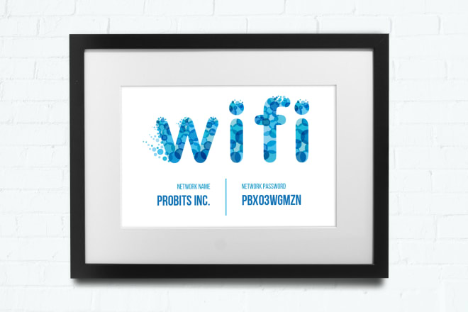 I will provide printable airbnb wifi sign template