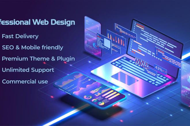 I will provide professional web design services with the competitive price