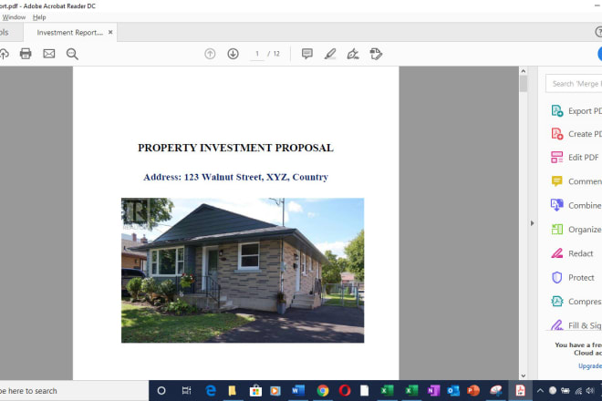 I will provide you an excel template to analyze any residential real estate purchase