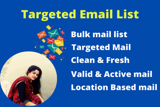 I will provide you niche targeted mail list for email marketing