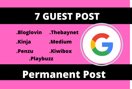 I will publish guest post on the best sites