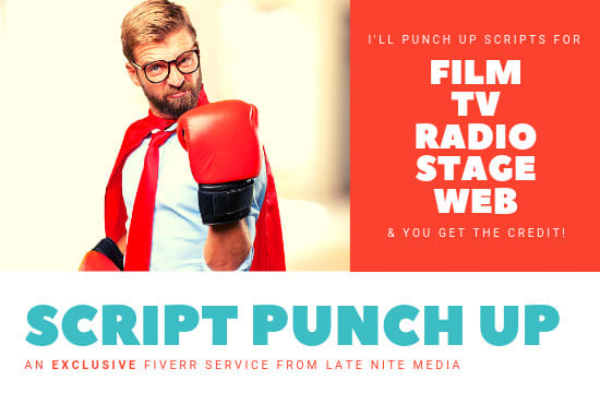 I will punch up your scripts