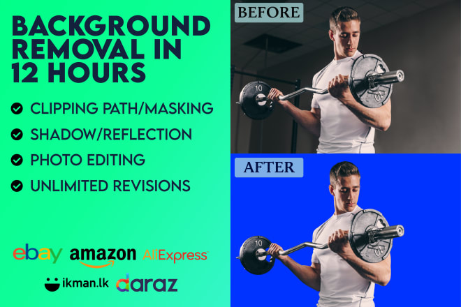 I will remove the background in your image without losing any details
