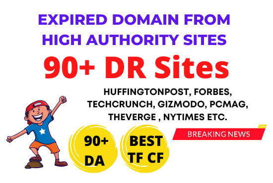 I will research best expired domain names from 90dr sites
