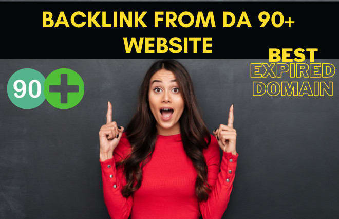 I will research expired domains with backlinks from a high authority site