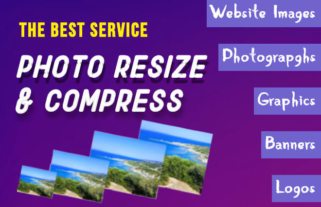 I will resize and compress your photo without losing quality
