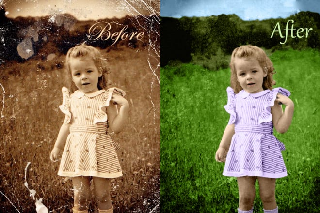 I will restore damaged photos, repair old images, fix pictures