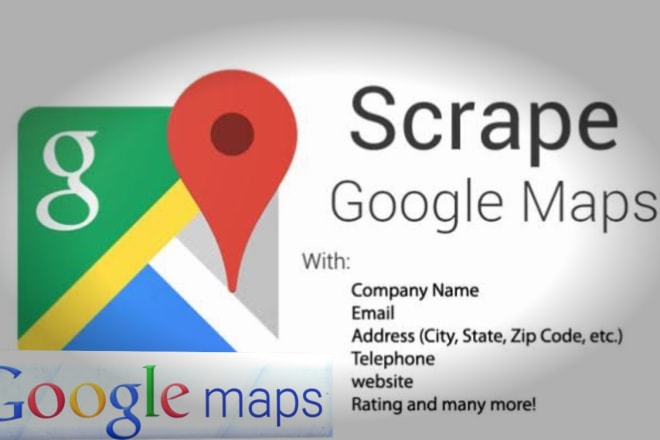 I will scrape google maps business data with email