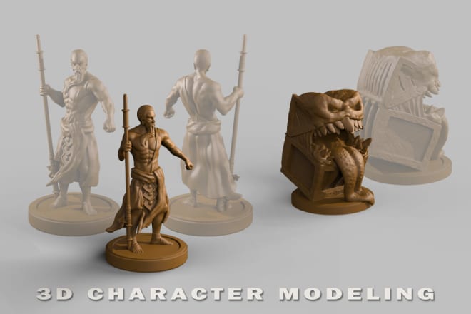 I will sculpt 3d models optimized for 3d printing and rendering