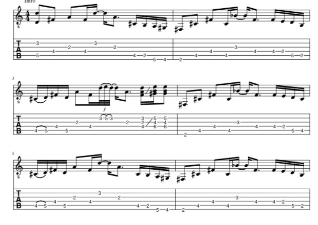 I will send a guitar transcription, score and tabs to you
