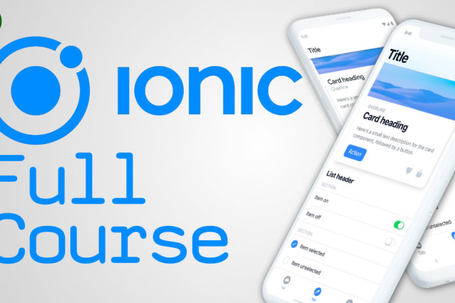 I will send you a great book that teaches how to build ionic apps