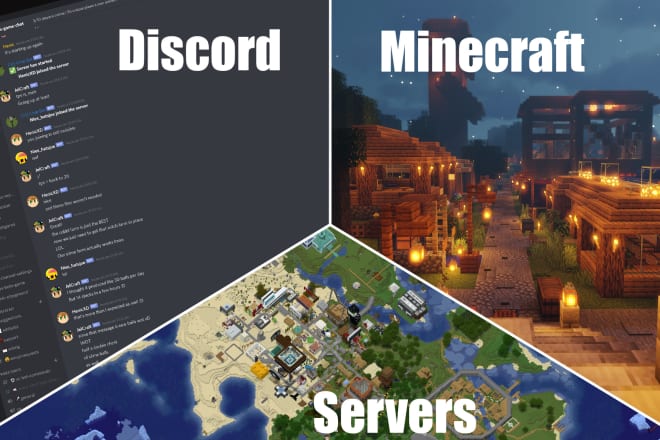 I will set up a professional minecraft plus discord server