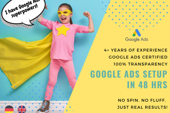 I will set up and manage your google ads PPC campaign german deutsch