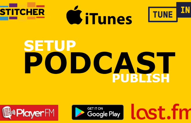 I will set up itunes podcast show for you