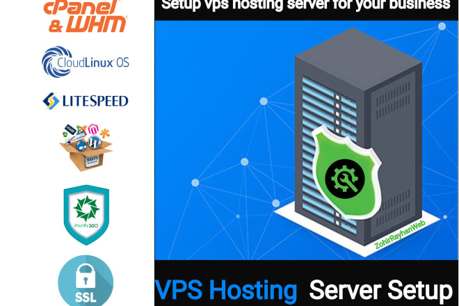 I will setup vps hosting server for your business