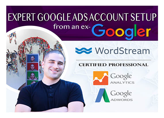 I will setup your google adwords account