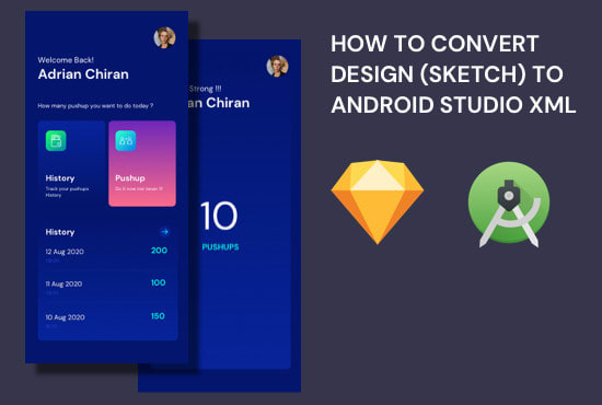 I will teach how to convert mobile app design in sketch to android xml