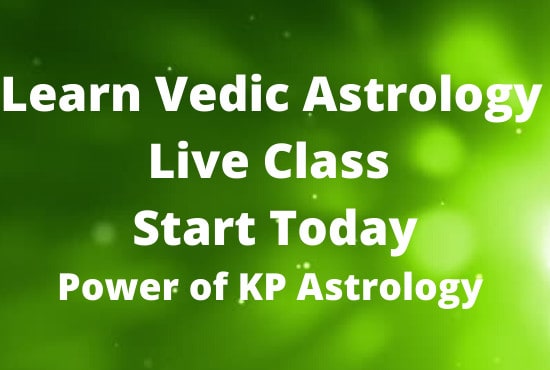 I will teach vedic astrology online live