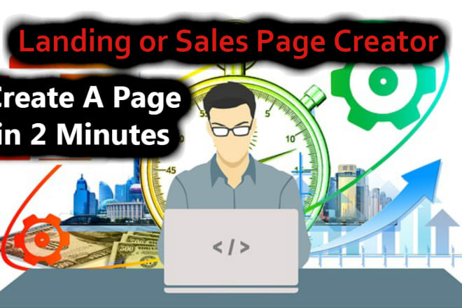 I will tell you how to create sales page in only 2 minutes