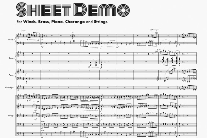 I will transcribe your piece or song to sheet music