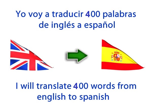 I will translate 400 words from english to spanish