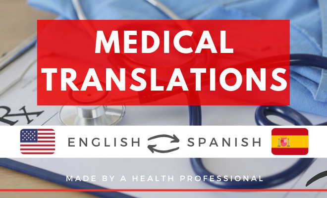 I will translate any medical text from english to spanish